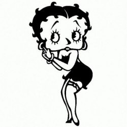 Betty Boop 1 - Adesivo Prespaziato