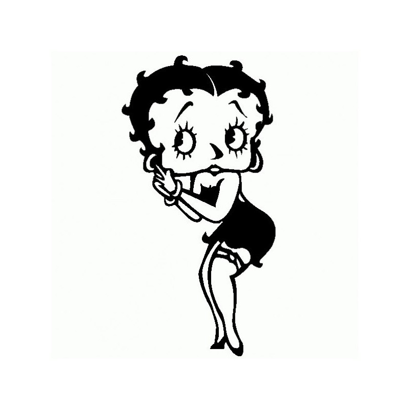 Betty Boop 1 - Adesivo Prespaziato - AdesiviStore