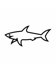 Squalo Paul & Shark - Adesivo Prespaziato